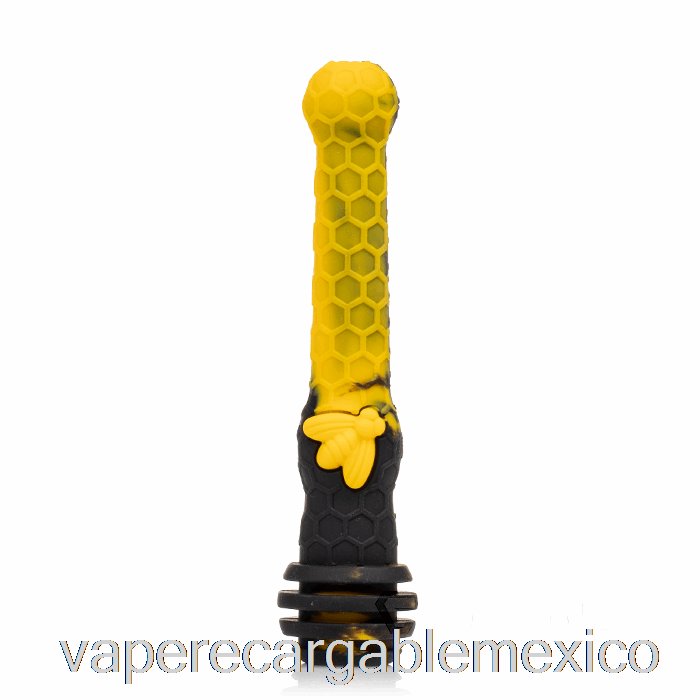 Vape Recargable Estratus Miel Cazo Silicona Dab Paja Sol (negro / Amarillo)